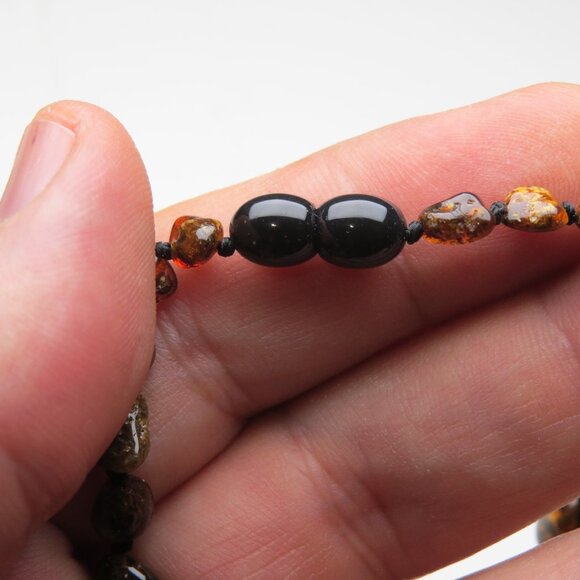 Authentic Amber Teething Unisex Necklace 12.5" Infant/Baby Premium Quality - Picture 4 of 5